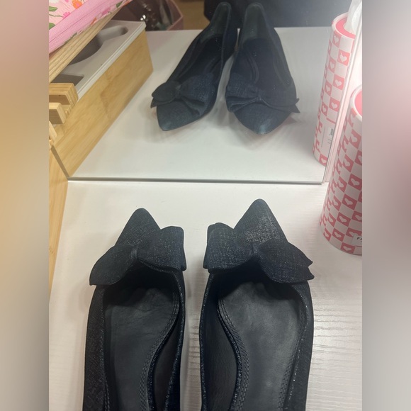 Tory Burch Navy Bow Flats - Picture 10 of 11
